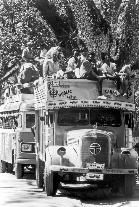 1971 India. Bangladeshi refugees leave Salt Lake Camp