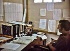1975 Bangladesh. Radio room in smallpox eradication office
