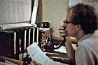 1975 Bangladesh. Epidemiologist on radio