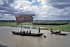 1975 Bangladesh. River transport