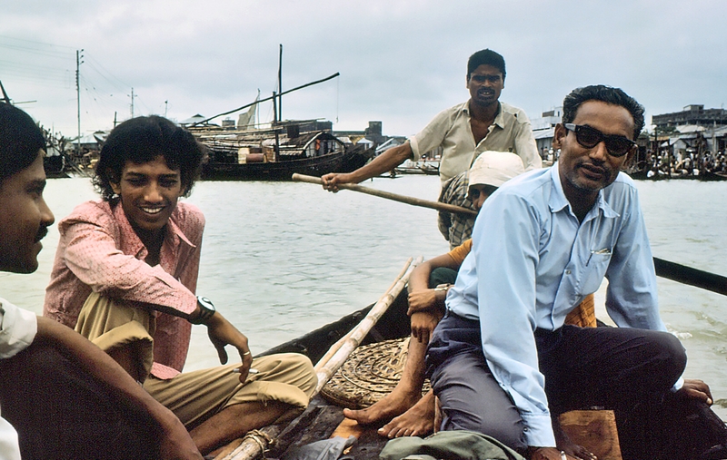 1975 Bangladesh. Crossing the Buriganga River