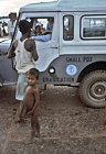 1975 Bangladesh. SEP vehicle on ferry