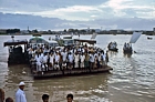 1975 Bangladesh. SEP vehicle on ferry